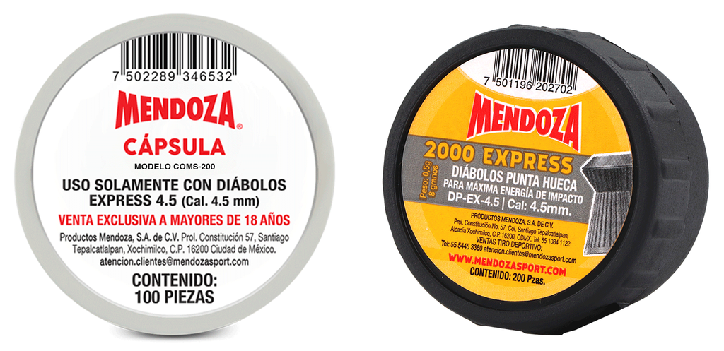 DIABOLO MENDOZA CAL 4.5 EXPRESS 300 PZAS DEXL