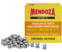 DIABOLO MENDOZA CAL 5.5 MAGNUM CAJILLA  100 PZAS MAGNUM 5.5