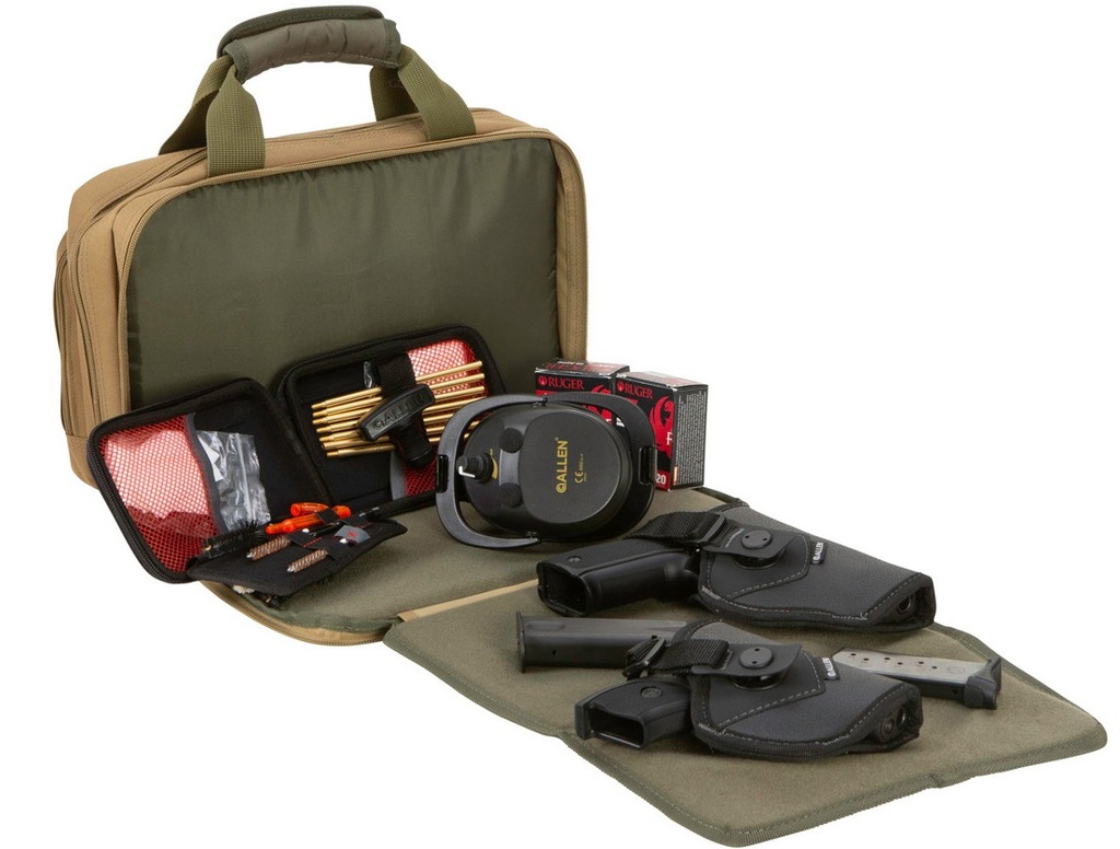 ESTUCHE ALLEN DUOPLEX ATTACHE, TAN/OLIVE 7603