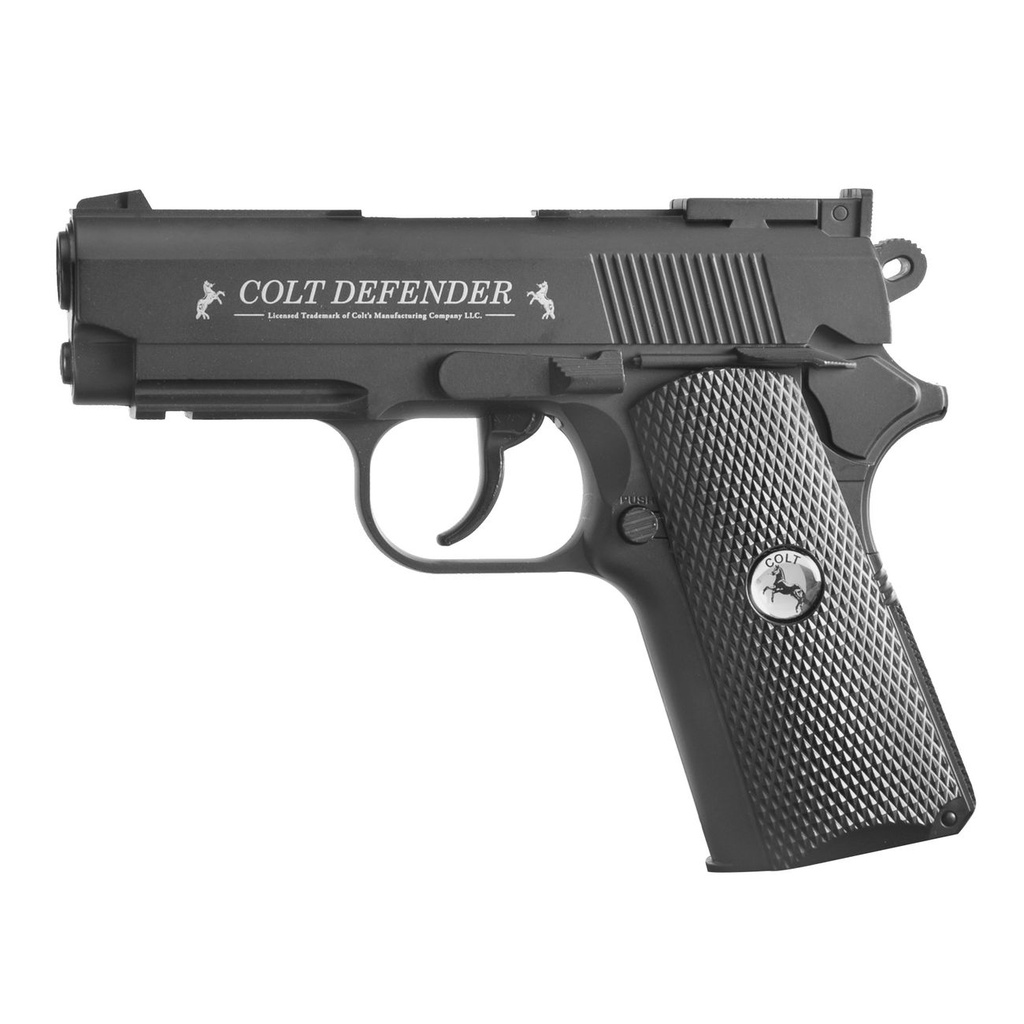 PISTOLA COLT DEFENDER NEG CO2 BB 440 FPS CALIBRE 4.5 2254020