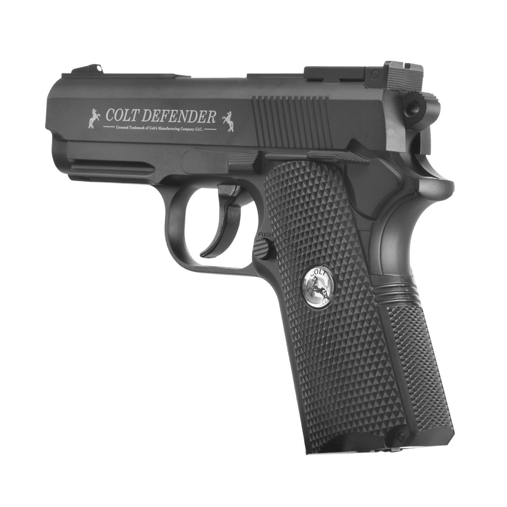 PISTOLA COLT DEFENDER NEG CO2 BB 440 FPS CALIBRE 4.5 2254020