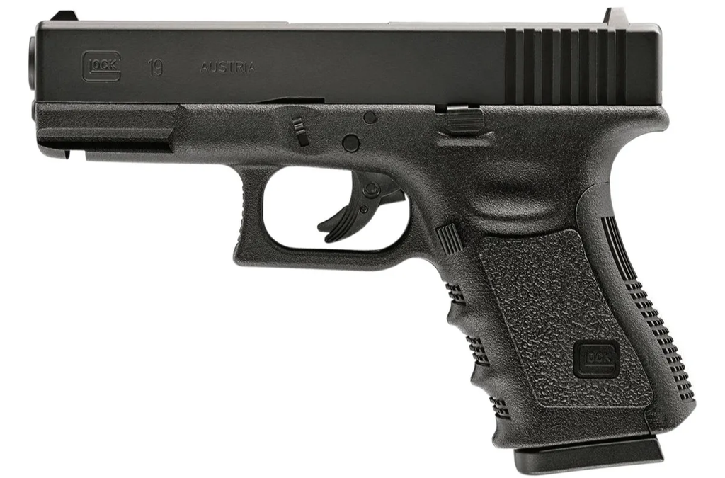 PISTOLA GLOCK 19 GEN3 NEGRA CO2 BBS 410 FPS CALIBRE 4.5 2255200