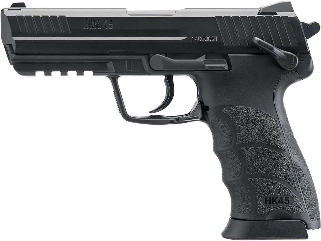 PISTOLA H&amp;K 45 NEGRA CO2 BB 400 FPS CALIBRE 4.5 2252304