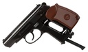 PISTOLA MAKAROV NEGRA/CAFE CO2 BB 380 FPS CALIBRE 4.5 2252232