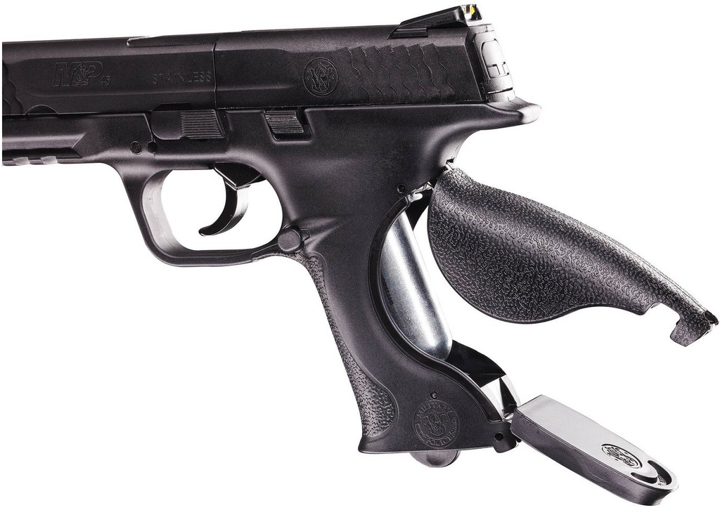 PISTOLA S&amp;W M&amp;P 45 NEGRA CO2 BBS Y DIABOLOS CALIBRE 4.5 2255060