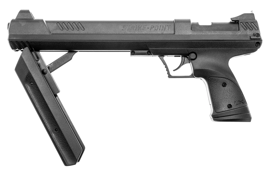 PISTOLA UMAREX STRIKE POINT NEGRA BOMBEO DIABOLO 550 FPS CALIBRE 4.5 2251350