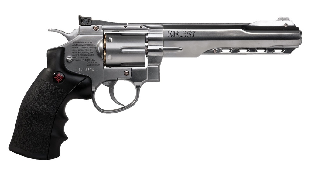 REVOLVER CO2 MENDOZA FULL METAL ACABADO SILVER MCO2-CRVL357S