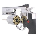 REVOLVER CO2 MENDOZA FULL METAL ACABADO SILVER MCO2-CRVL357S