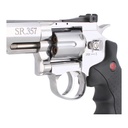 REVOLVER CO2 MENDOZA FULL METAL ACABADO SILVER MCO2-CRVL357S