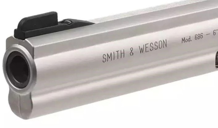 REVOLVER PISTOLA CO2 S&amp;W 686 6 PULGS NIQUEL CO2 DIAB