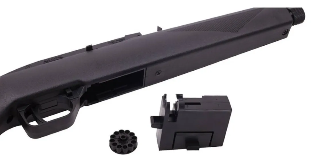 RIFLE DE DIABOLO CROSMAN CAL 4.5 CO2 SEMI-AUT 1077      S/MIRA