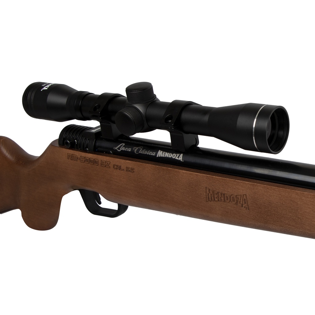 RIFLE DE DIABOLO MENDOZA CAL 5.5 RM-6000 BARNIZ 4X32 10005101BZ02