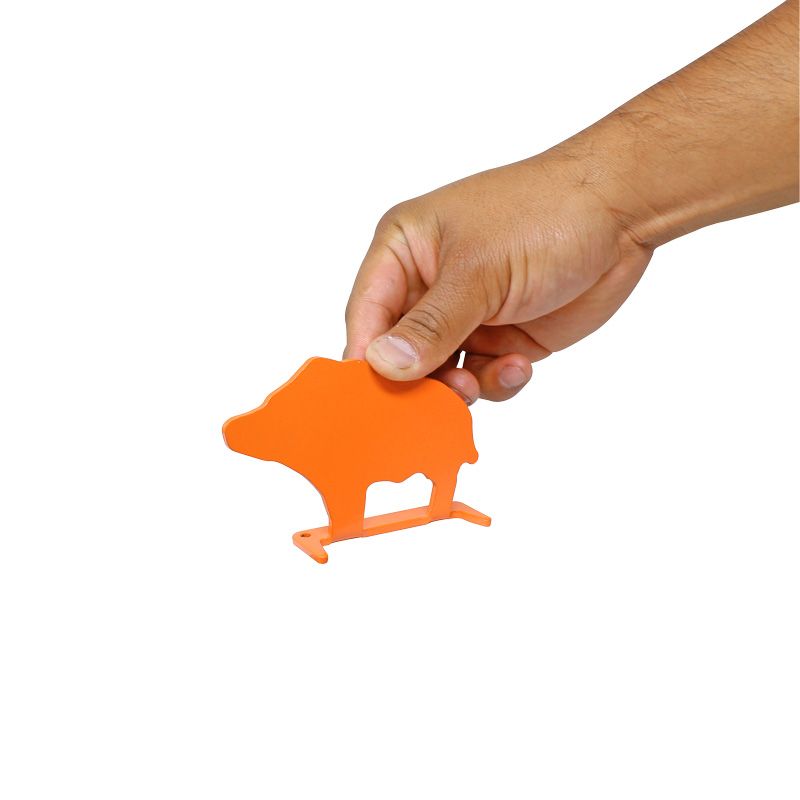 SILUETA MENDOZA OFICIALES DE ACERO PARA TIRO 4 PZAS MA-013