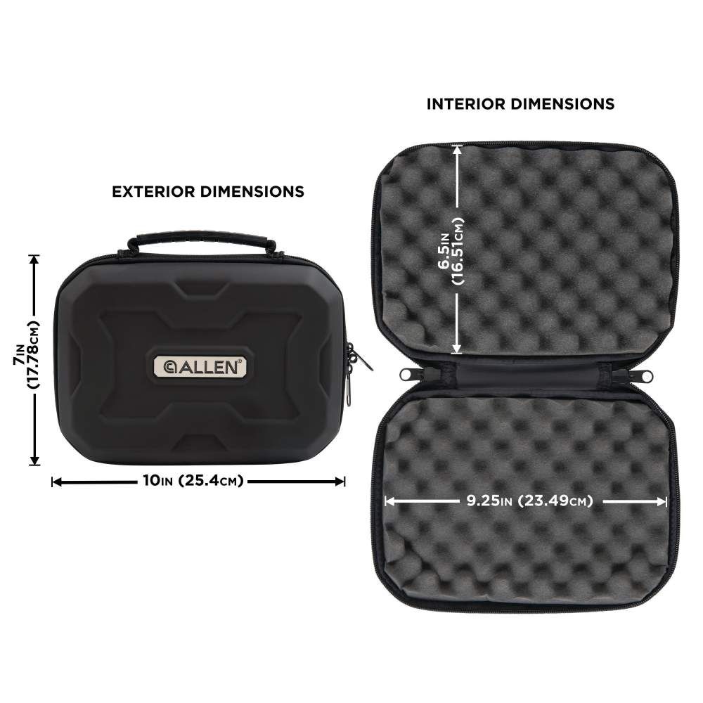 ESTUCHE ALLEN EXO HANDGUN CASE 9IN 82-9