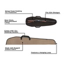 FUNDA RIFLE ALLEN DURANGO SHOTGUN CASE, 52IN, TAN/BLACK 604-52