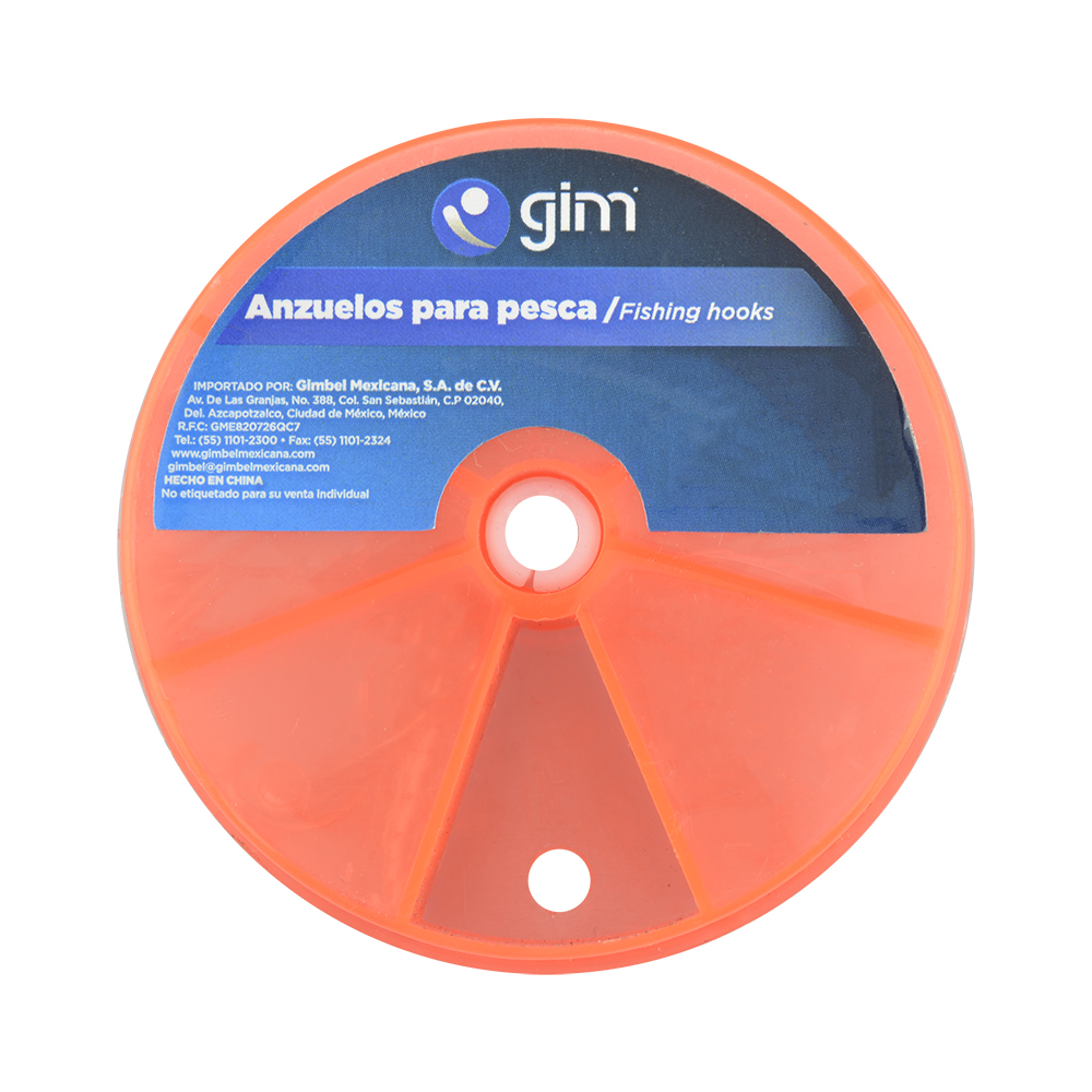 CAJA DE ANZUELO GIMBEL P/PESCA SURTIDO 50PZAS 15ANZUEL129QP