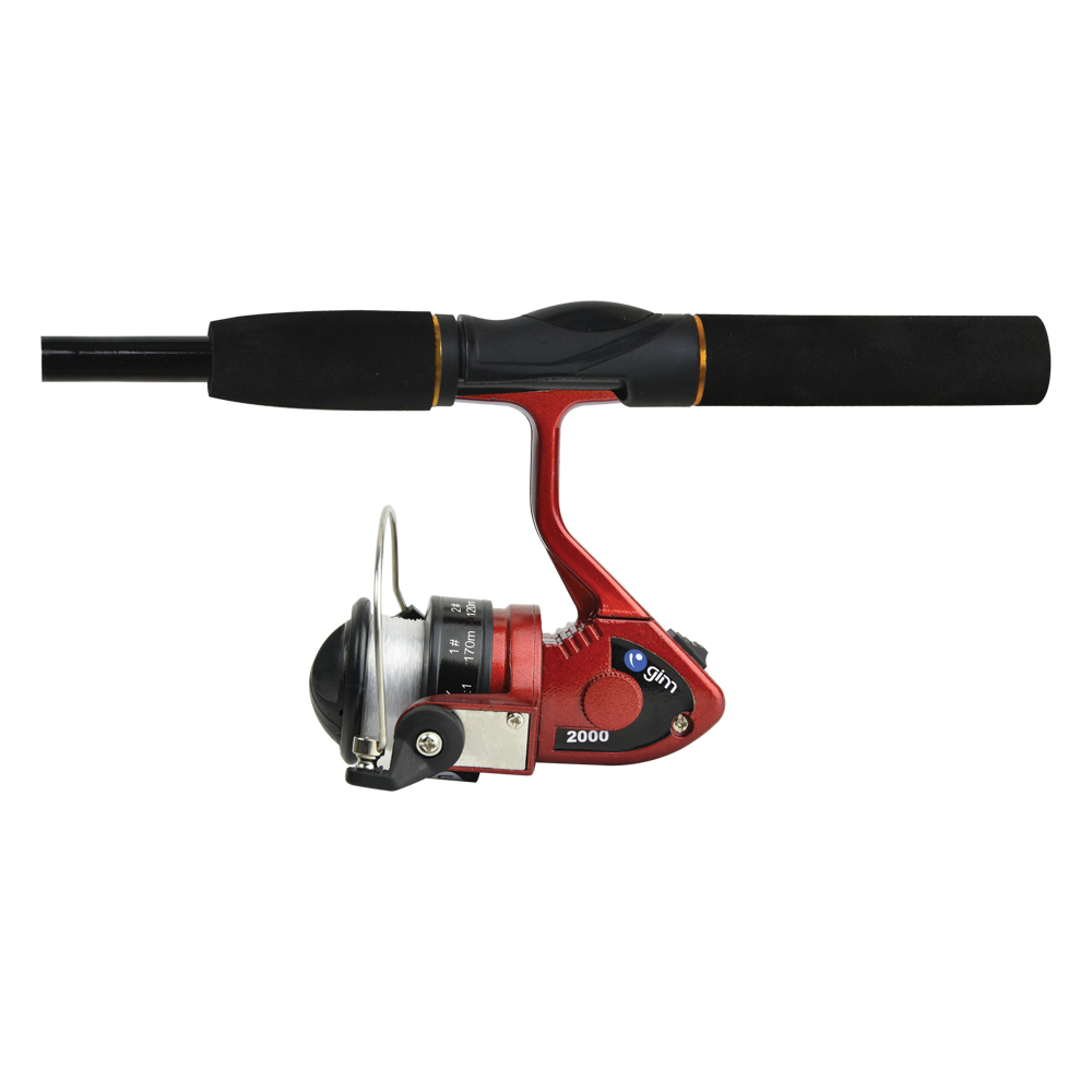 CAÑA COMBO SPINNING GIMBEL P/PESCA C/CARRETE ACCES 135CM DF103 15CANAPE178CH