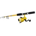 CAÑA SPINNING GIMBEL P/PESCA TELESCOPICA C/CARRETE 1.54M PK56TS 15CANAPE188CH