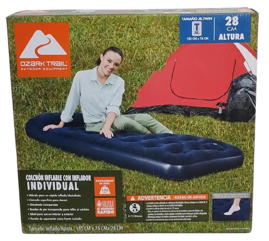 COLCHON INDIVIDUAL OZARK TRAIL INFLABLE VINIL