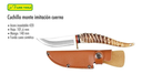 CUCHILLO LION TOOLS 4 1/2" IMITACION CUERNO CON FUNDA 9395