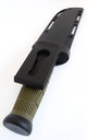CUCHILLO LION TOOLS 7" HOJA PAVONADA MANGO RUBBER C/FUNDA 9425