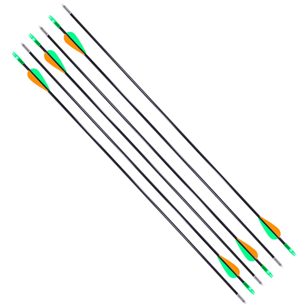 FLECHA ARCO MENDOZA FIBRA DE VIDRIO 30" PAQ. C/6  MAR-027