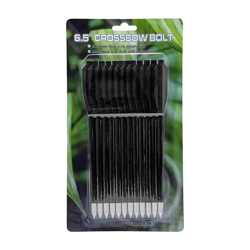 FLECHA BALLESTA MENDOZA DE PLASTICO 6.5 PULGADAS 12PACK MAR-023