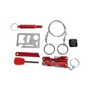 KIT ESENCIALES MENDOZA SUPERVIVENCIA ROJO SOS 6 EN 1 NEGRO MC-015