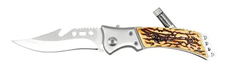 NAVAJA LION TOOLS 3" MANGO TIPO HUESO AUTOMATICA FUNDA 9567