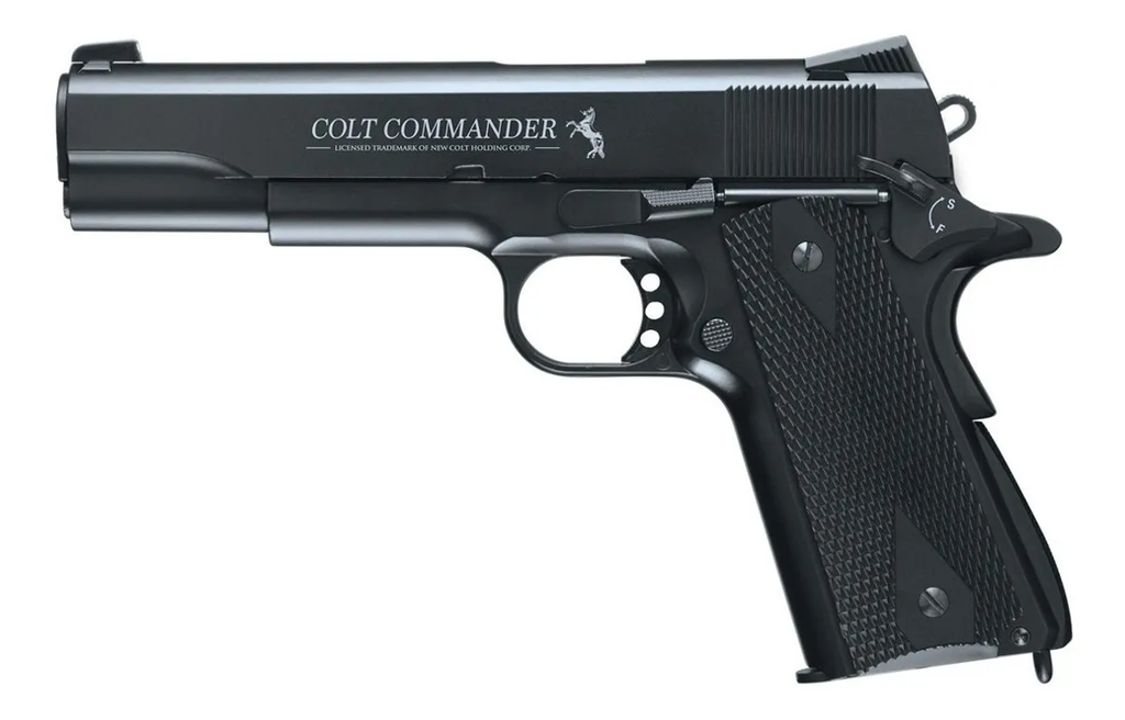 PISTOLA COLT COMMANDER NEGRA CO2 BB 325 FPS CALIBRE 4.5 2254028