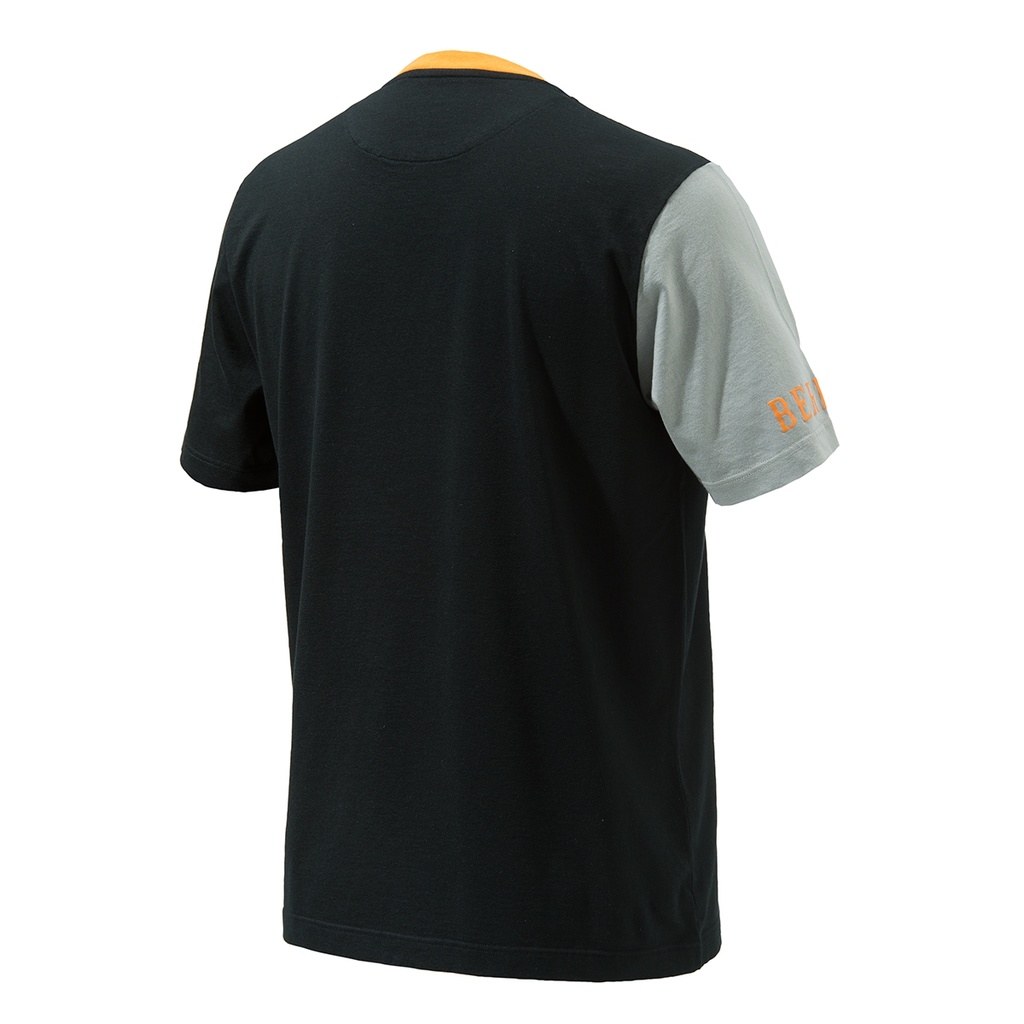 T-SHIRT BERETTA VICTORY CORPORATE SS BK &amp; ORANGE TS342T15570
