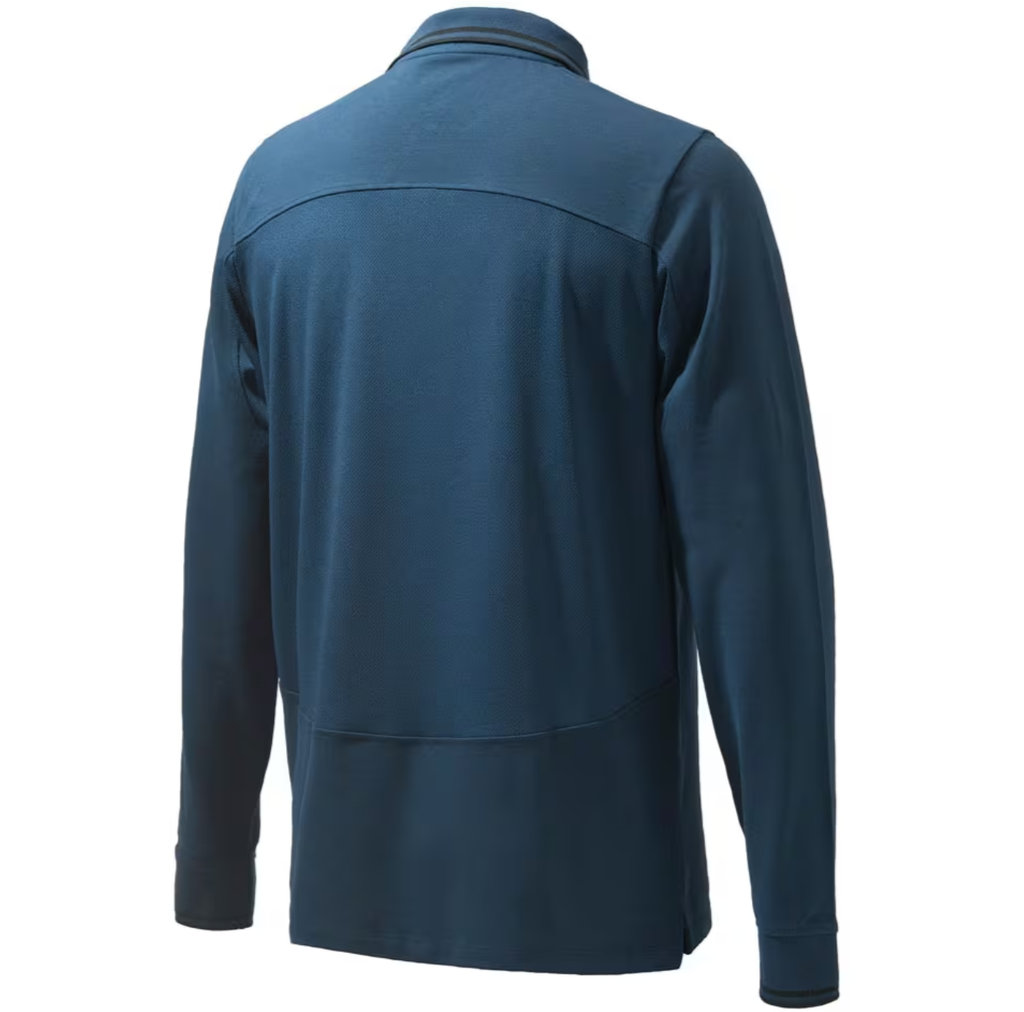 PLAYERA BERETTA POLO OUMO AIRMESH LS BLUE E MP451T13540504