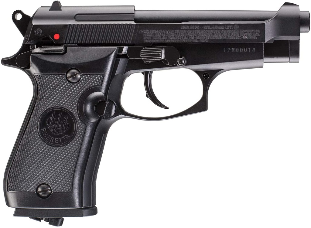 PISTOLA BERETTA 84FS NEGRA CO2 BB 480 FPS CALIBRE 4.5 2253015