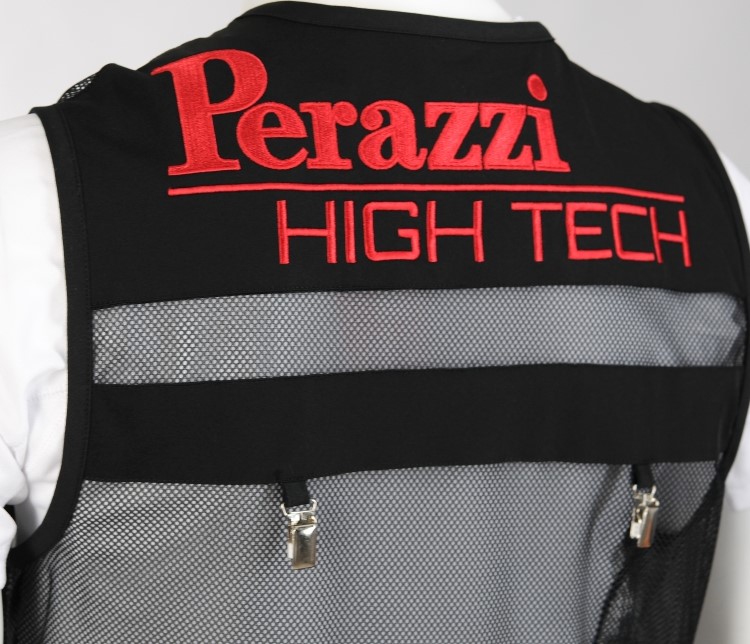 CHALECO PERAZZI MODELLO HIGH-TECH NEGRO ROJO 8215RHT