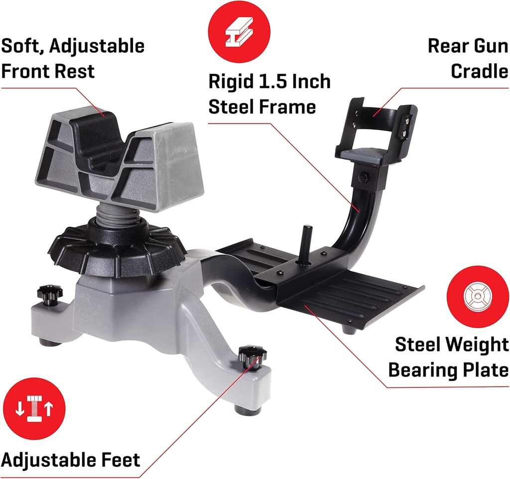 BASE RIFLE ALLEN SHOTROCK RECOIL REDUCING SHOOTING REST 21925