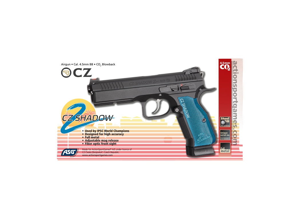 PISTOLA CZ SHADOW 2 CO2 BB CALIBRE 4.5 BLOWBACK 19485