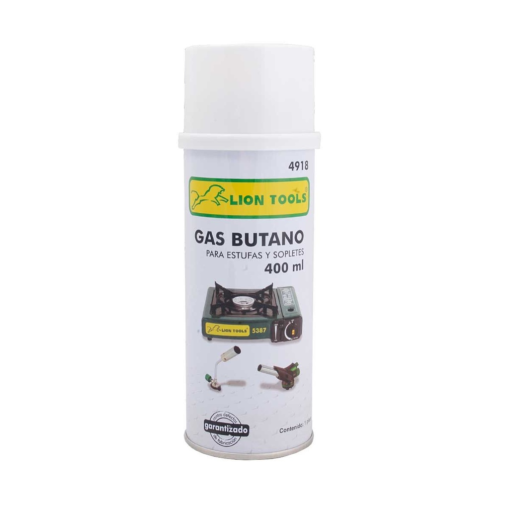 GAS COMBUSTIBLE LION TOOLS BUTANO N° 400 MLS 4918