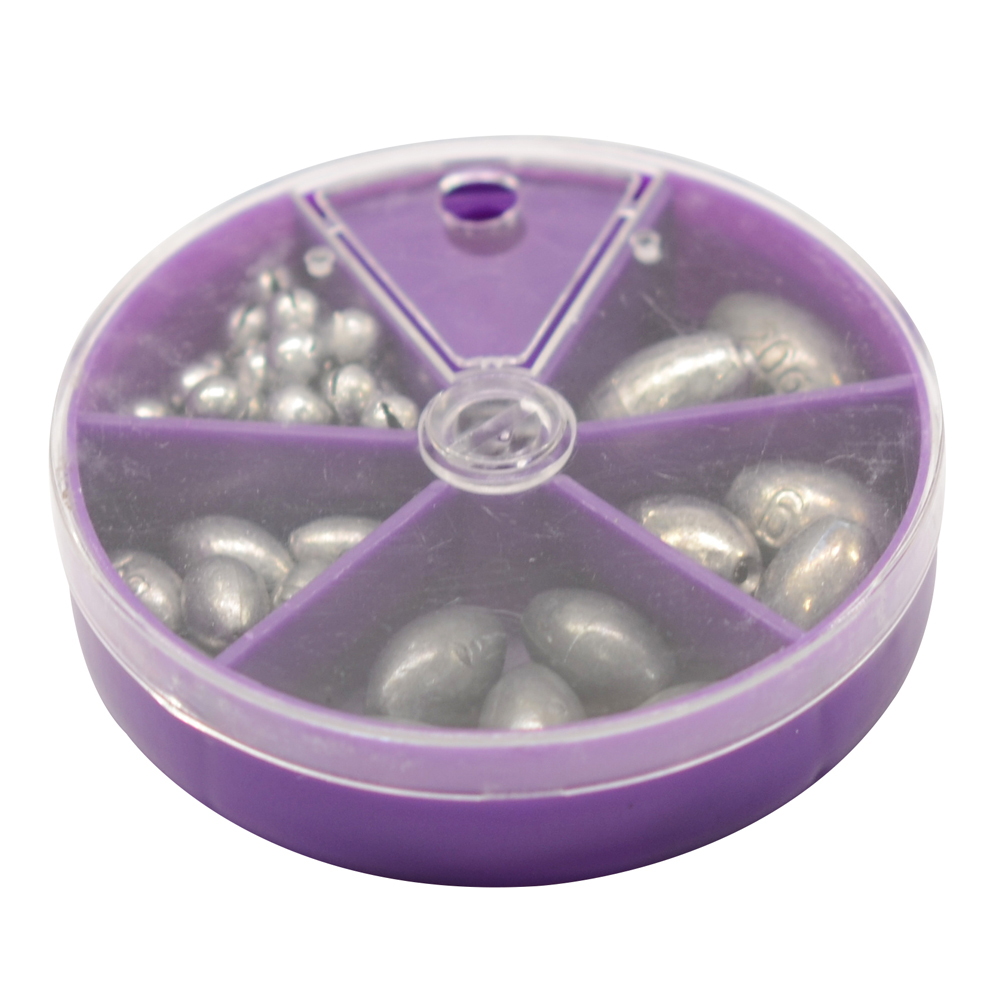 CAJA DE PLOMO GIMBEL P/PESCA SURTIDOS HZQJ-HOOOO1 15PLOMOS169QI