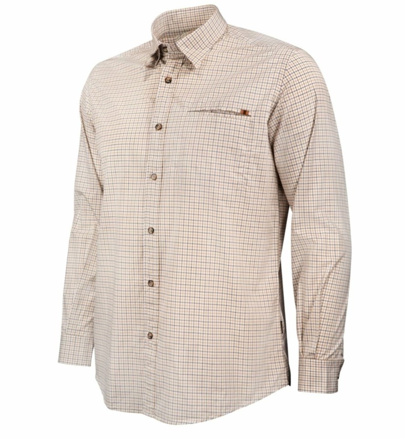 CAMISA BERETTA WOOD PLAIN COLLAR G&amp;H C LU801T153301A5