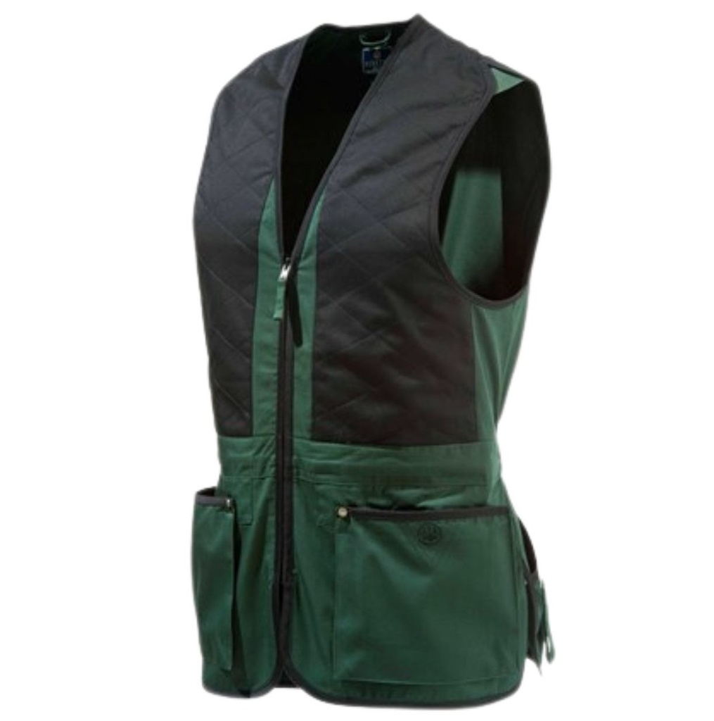 CHALECO BERETTA TRAP COTTON HUNTER GREEN &amp; JB GT04102113076N