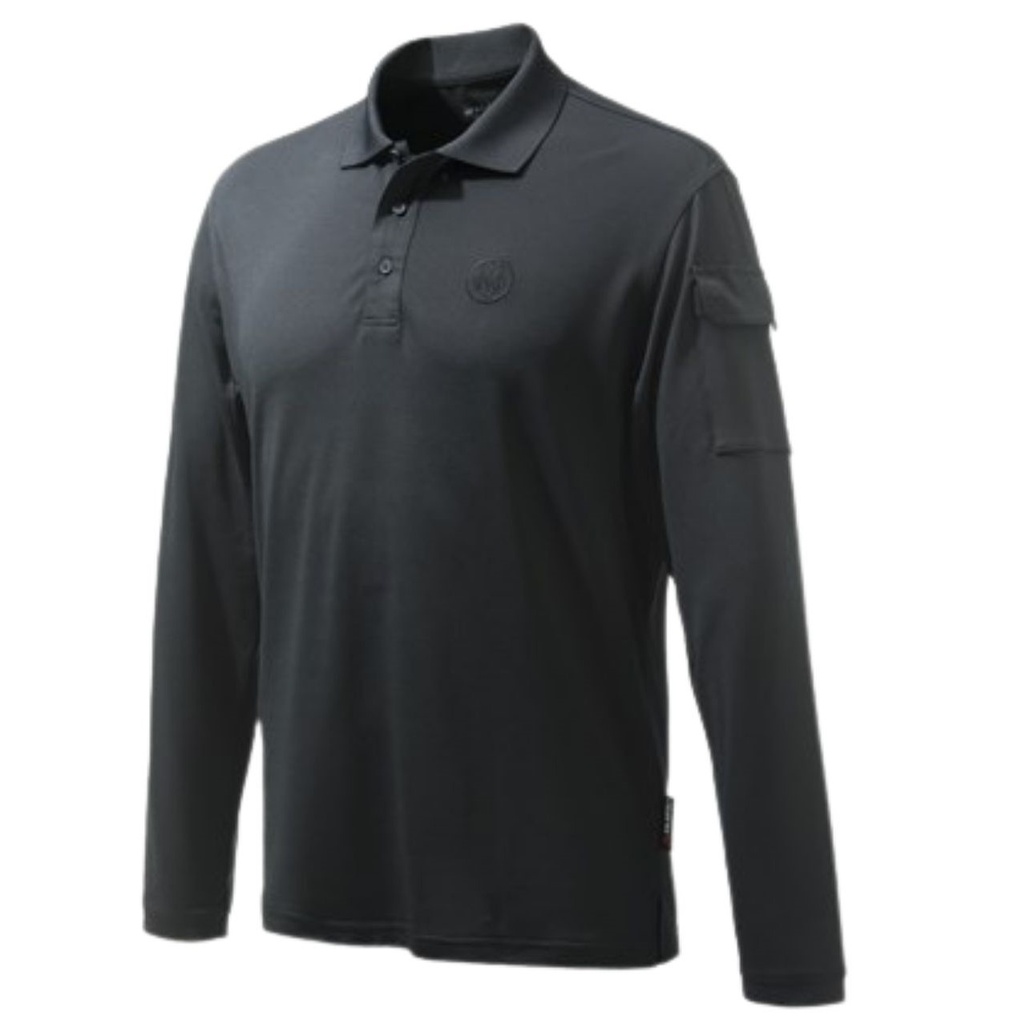 PLAYERA BERETTA POLO MILLER LONG SLEEVES BLACK MP025T2012099