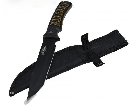 CUCHILLO JAGUAR 12" FULL TANG HUNTING CAMPING RT-9011BK