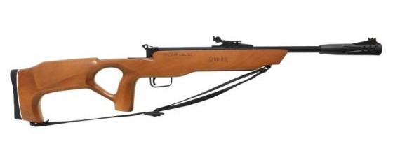 RIFLE DE DIABOLO MENDOZA CAL 4.5 M-990 BARNIZ SALVA S/MIRA 