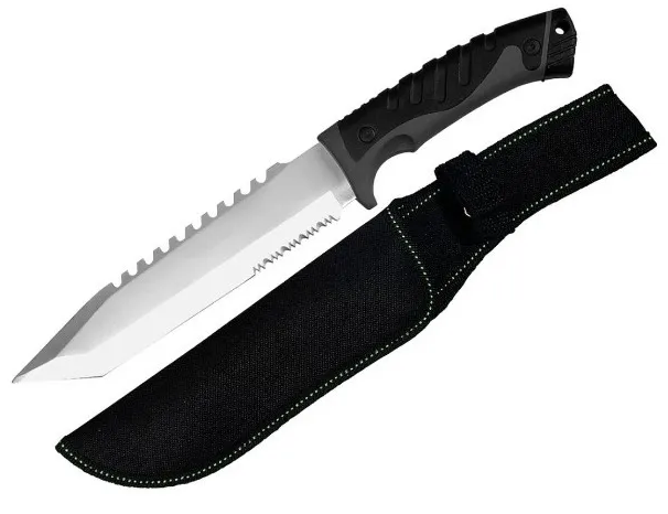 CUCHILLO LION TOOLS 8" HOJA PAVONADA CON FUNDA  9416