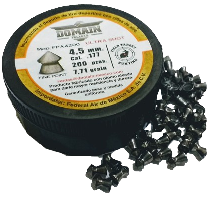 DIABOLO DOMAIN CAL 4.5 ULTRA SHOT 7.71 G 200 PZAS FPA4200