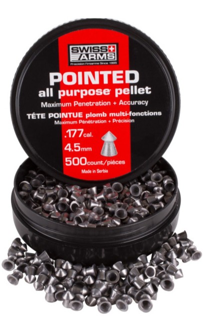 DIABOLO SWISS ARMS CAL 4.5 PUNTA 250 PZAS 053006