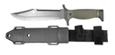 CUCHILLO LION TOOLS 7" HOJA PAVONADA MANGO RUBBER C/FUNDA 9424