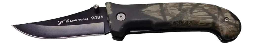 NAVAJA LION TOOLS 3 1/2" PAVONADO MANGO CAMUFLAJE 9486