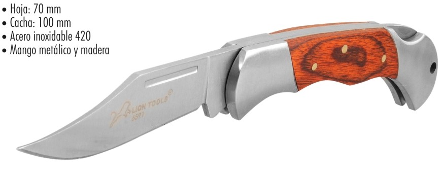 NAVAJA LION TOOLS 3¨ MADERA 6591