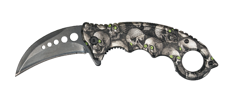 NAVAJA LION TOOLS 3 1/2" GANCHO MANGO CALAVERA CLIP 9457